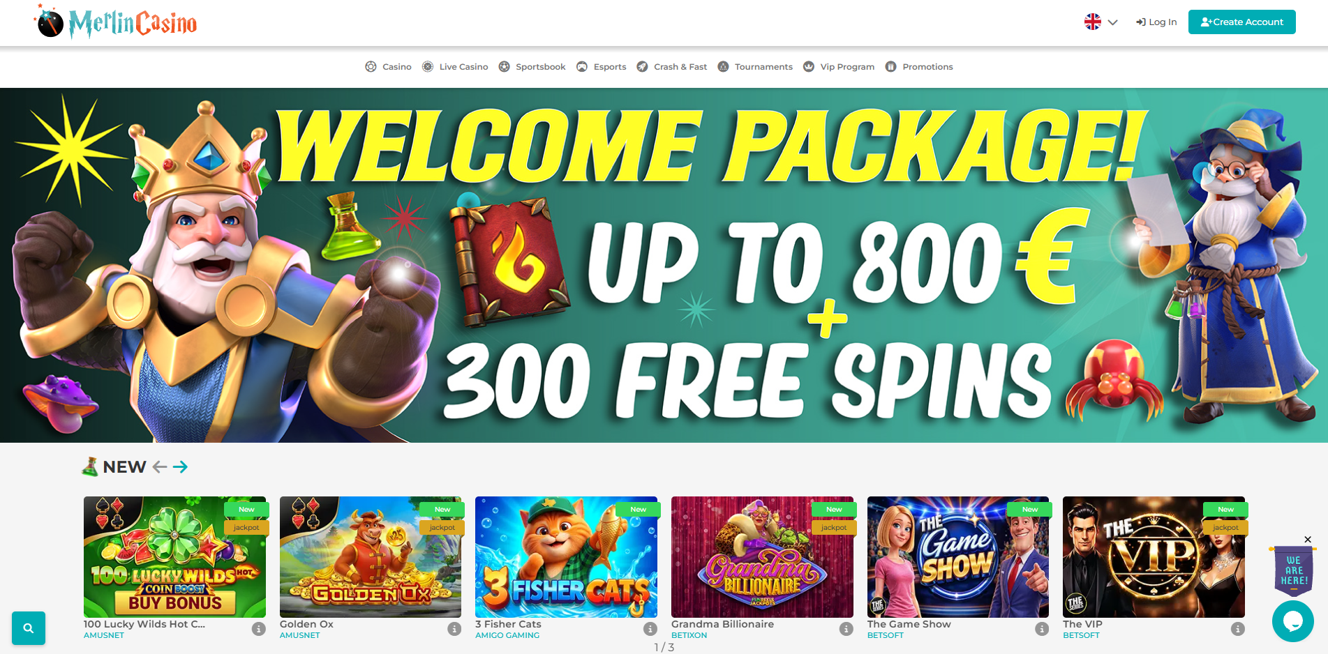 Merlincasino Screenshot 2